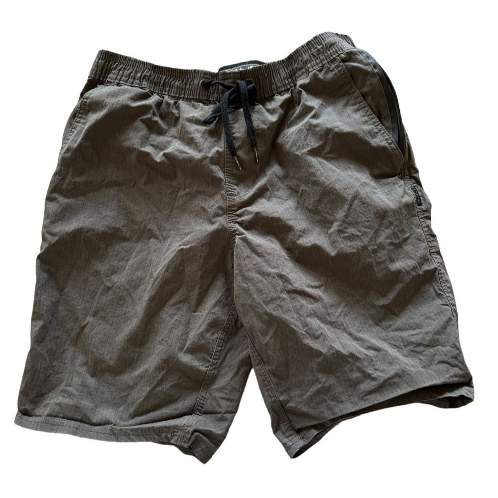 O'NEILL HYBRID GRAY SHORTS COTTON NYLON MIX MENS SMALL 9" inseam | E2